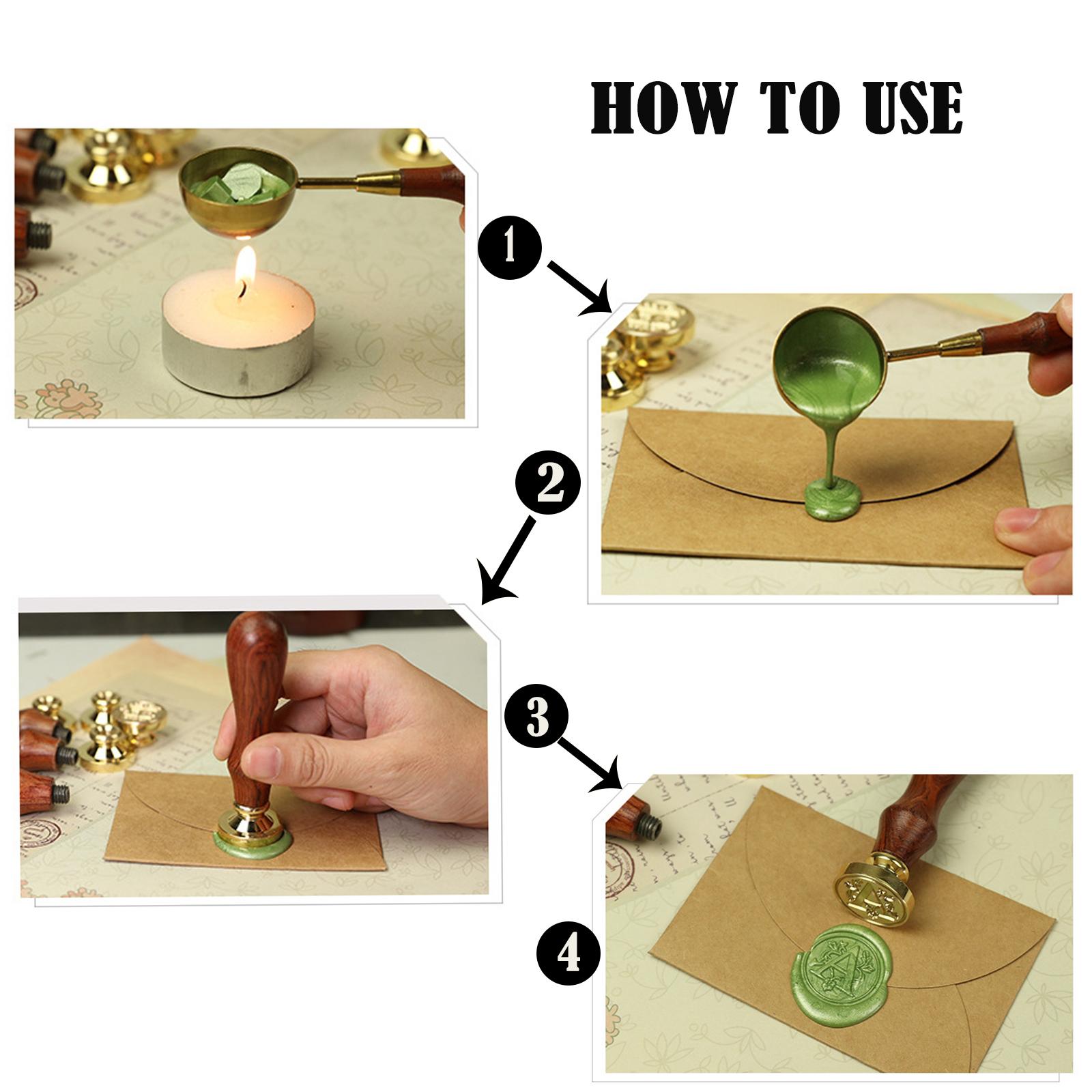Wax Seal Letter Kit - Kit per timbri in cera con