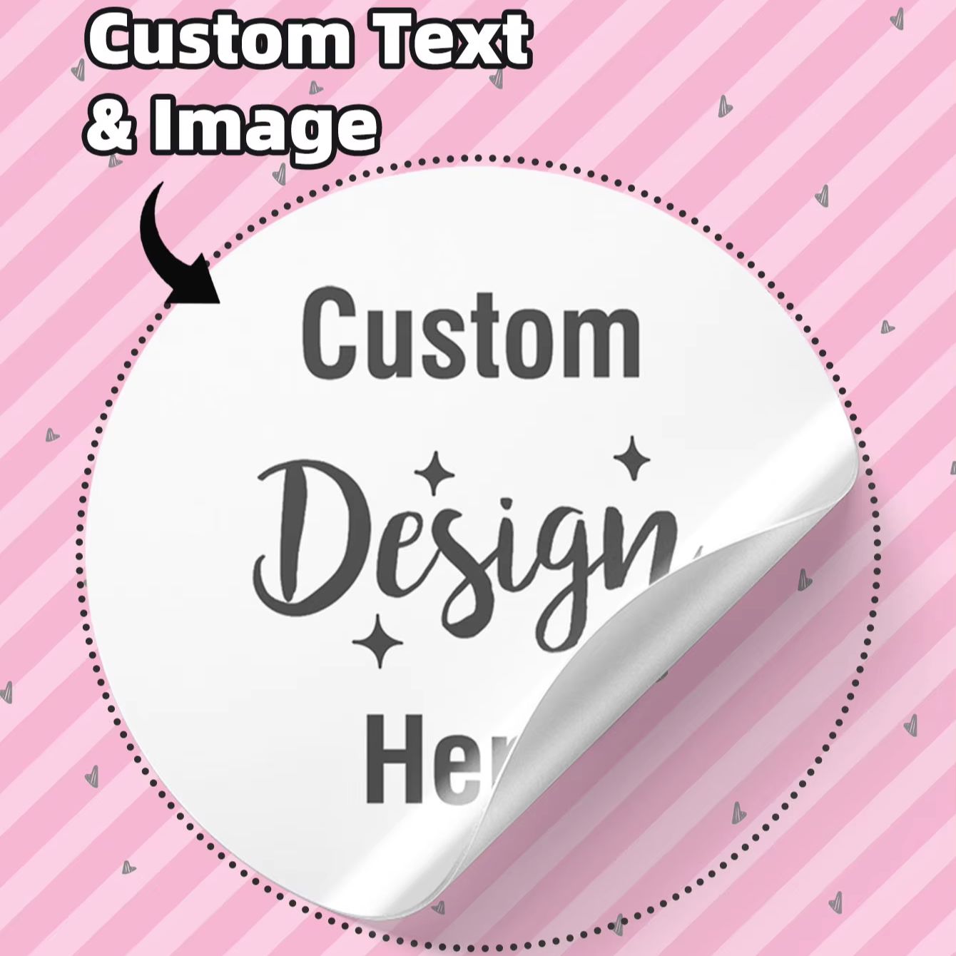 Personalised Candle Label - Adesivi Rotondi Impermeabili Personalizzati 3/5/6CM, Etichette