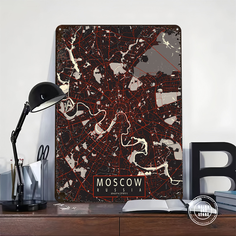 Mappa della città di Mosca Pos - Custom Map Poster recensione e prezzo