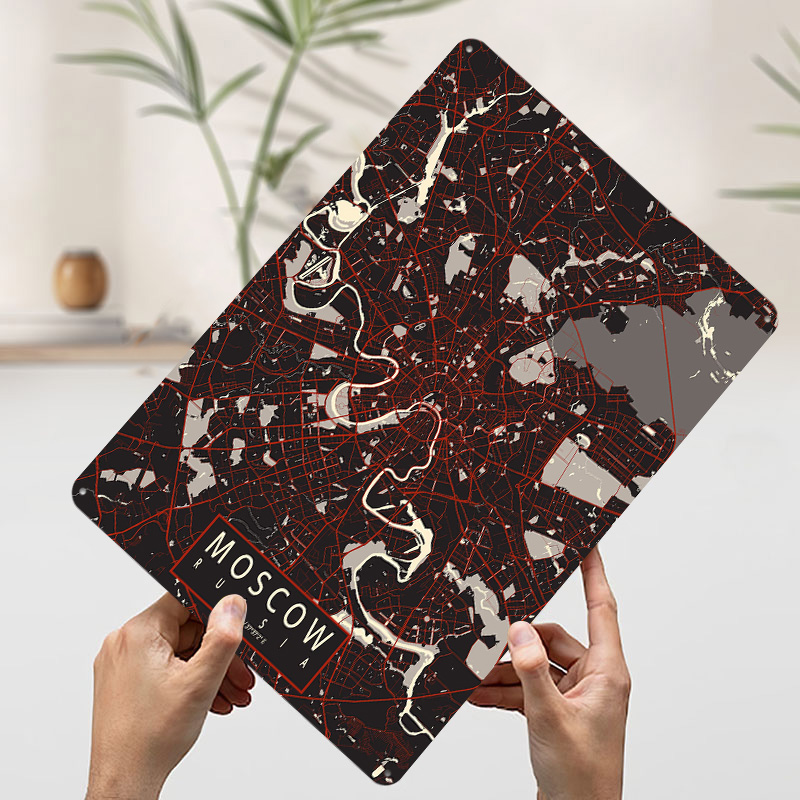 Mappa della città di Mosca Pos - Custom Map Poster recensione e prezzo