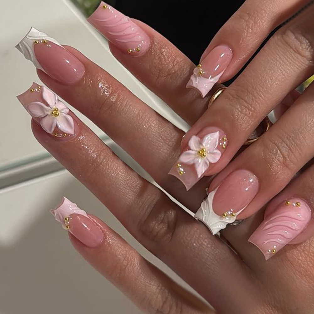 24 pezzi per scatola. Unghie f - Pressed Flower Art recensione e prezzo