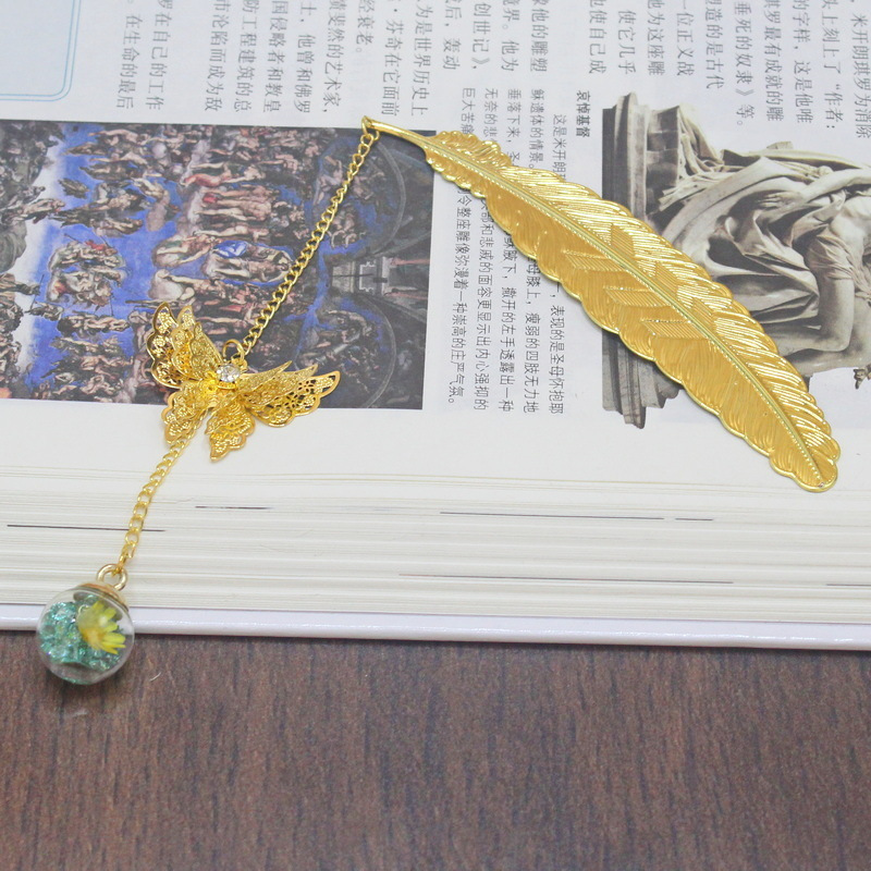 Segnalibro in Metallo Stile Ci - Dried Flower Bookmark recensione e prezzo