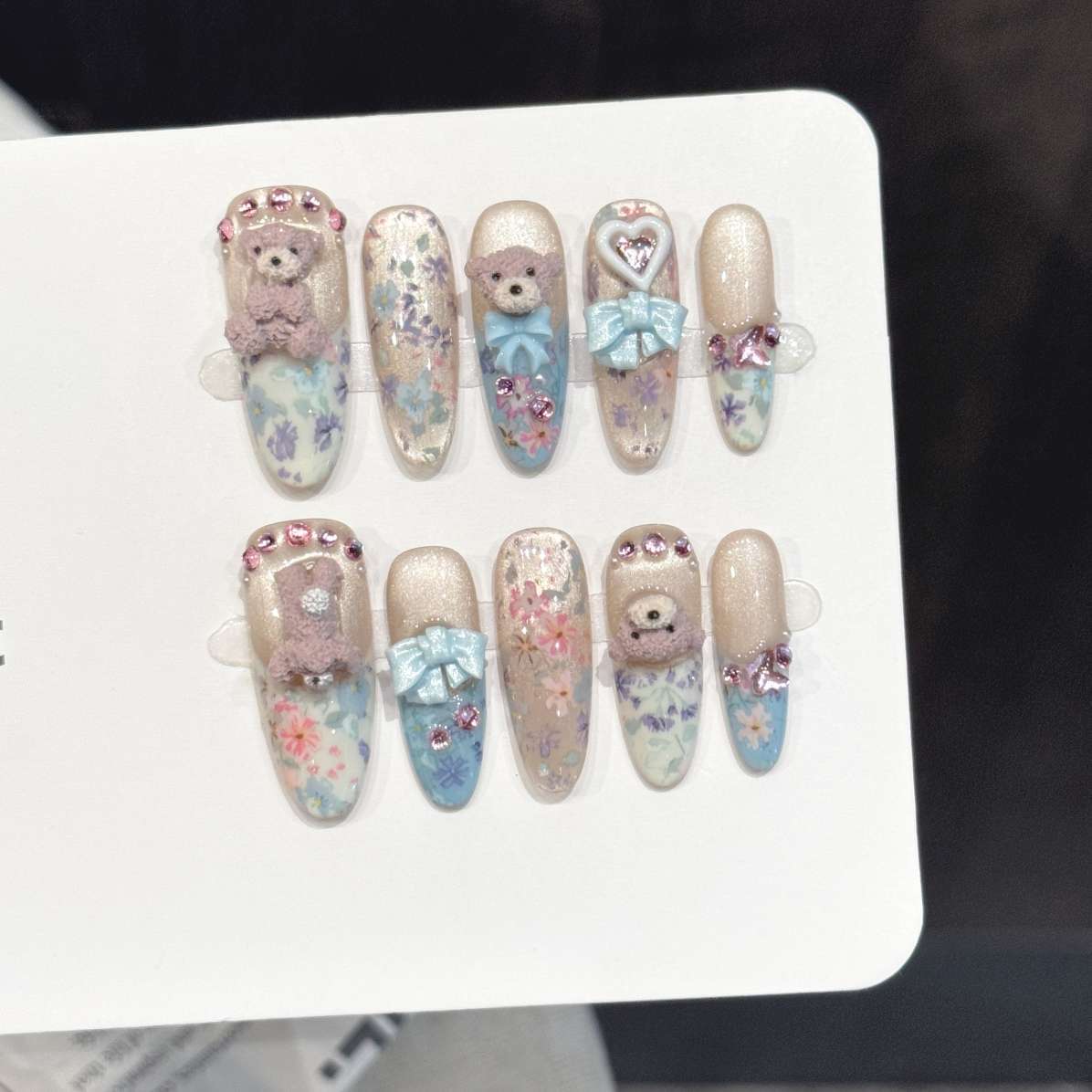 10 pezzi di nail art ovali pur - Pressed Flower Art recensione e prezzo