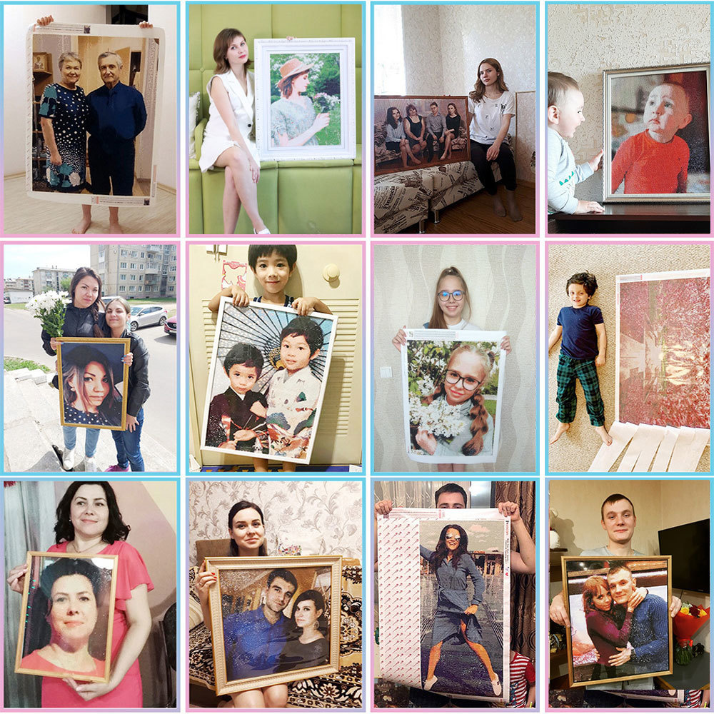 HUACAN Kit completo Pittura di - Photo Mosaic Print recensione e prezzo