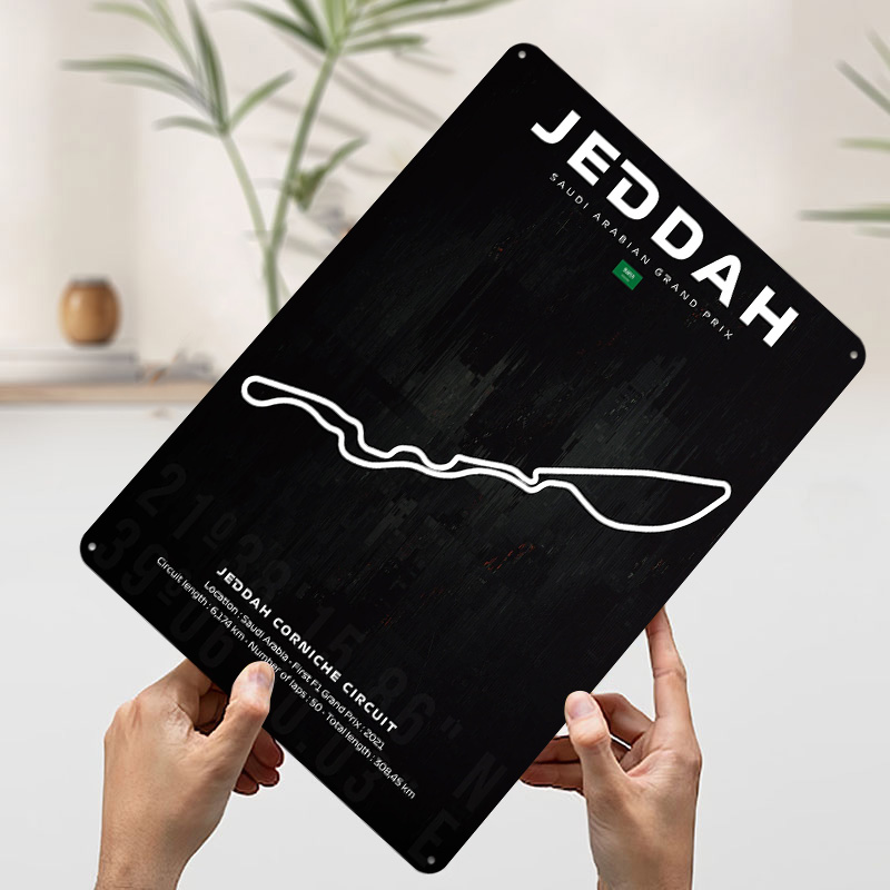 Poster Mappa Circuito di Jedda - Custom Map Poster recensione e prezzo