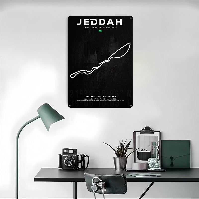 Poster Mappa Circuito di Jedda - Custom Map Poster recensione e prezzo